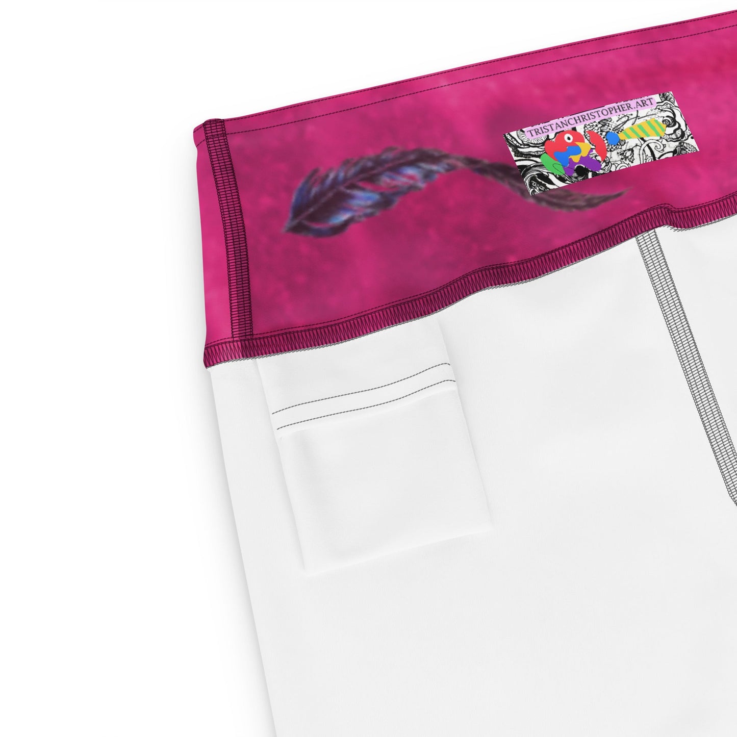 Hot Pink Hazey Breeze High Waist Capri Leggings