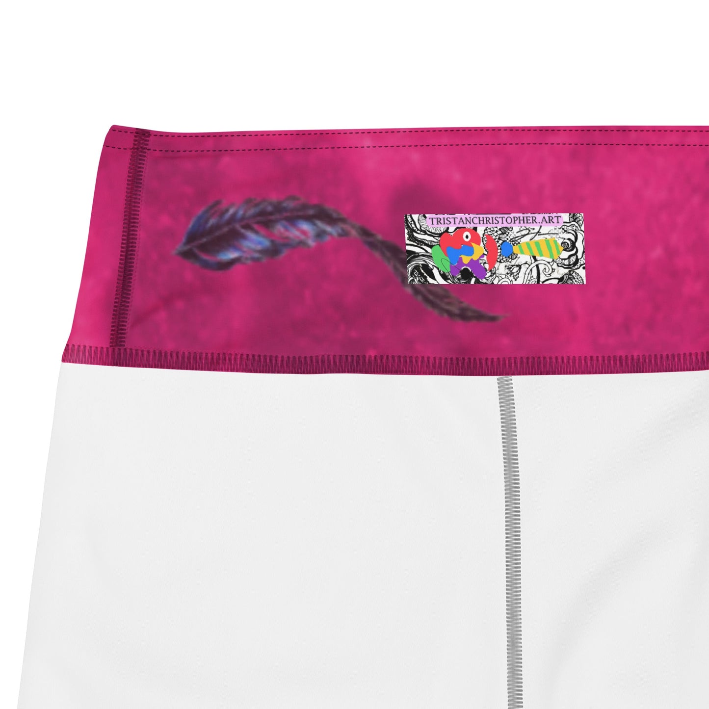 Hot Pink Hazey Breeze High Waist Capri Leggings