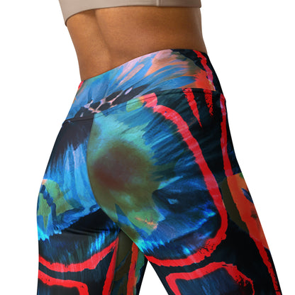 Crimson Contour Petal High Waist Leggings