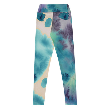 Watercolor Smudge High Waist Leggings