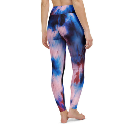 Shibori Rose High Waist Leggings