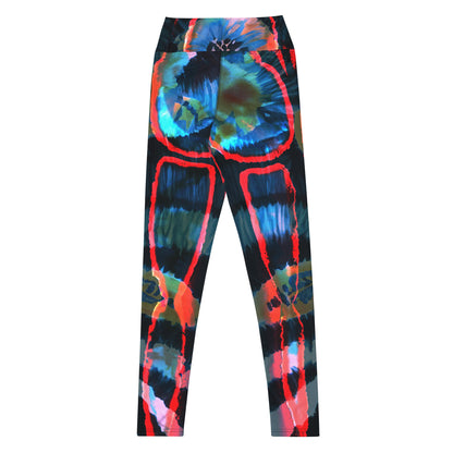 Crimson Contour Petal High Waist Leggings