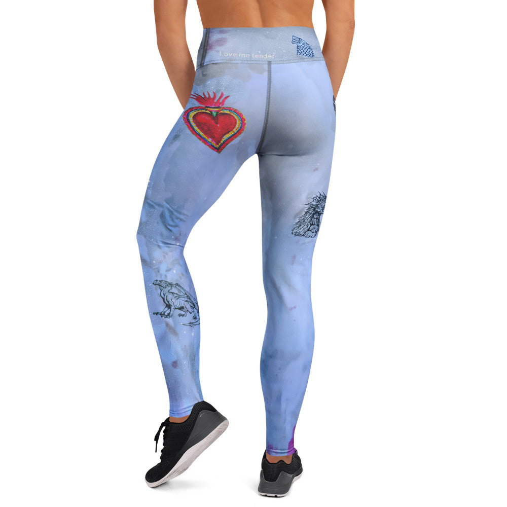 Heart Ablaze Love me Tender Yoga Leggings