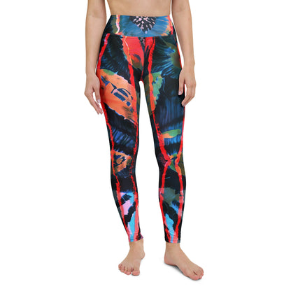 Crimson Contour Petal High Waist Leggings