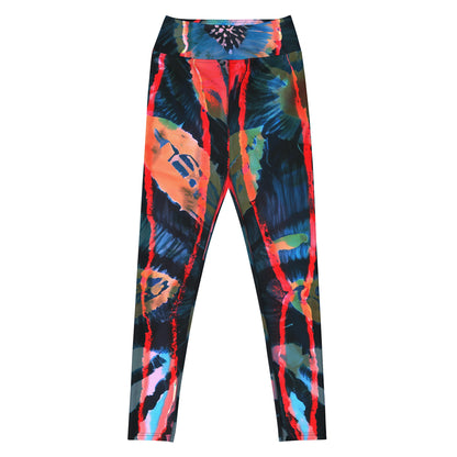 Crimson Contour Petal High Waist Leggings