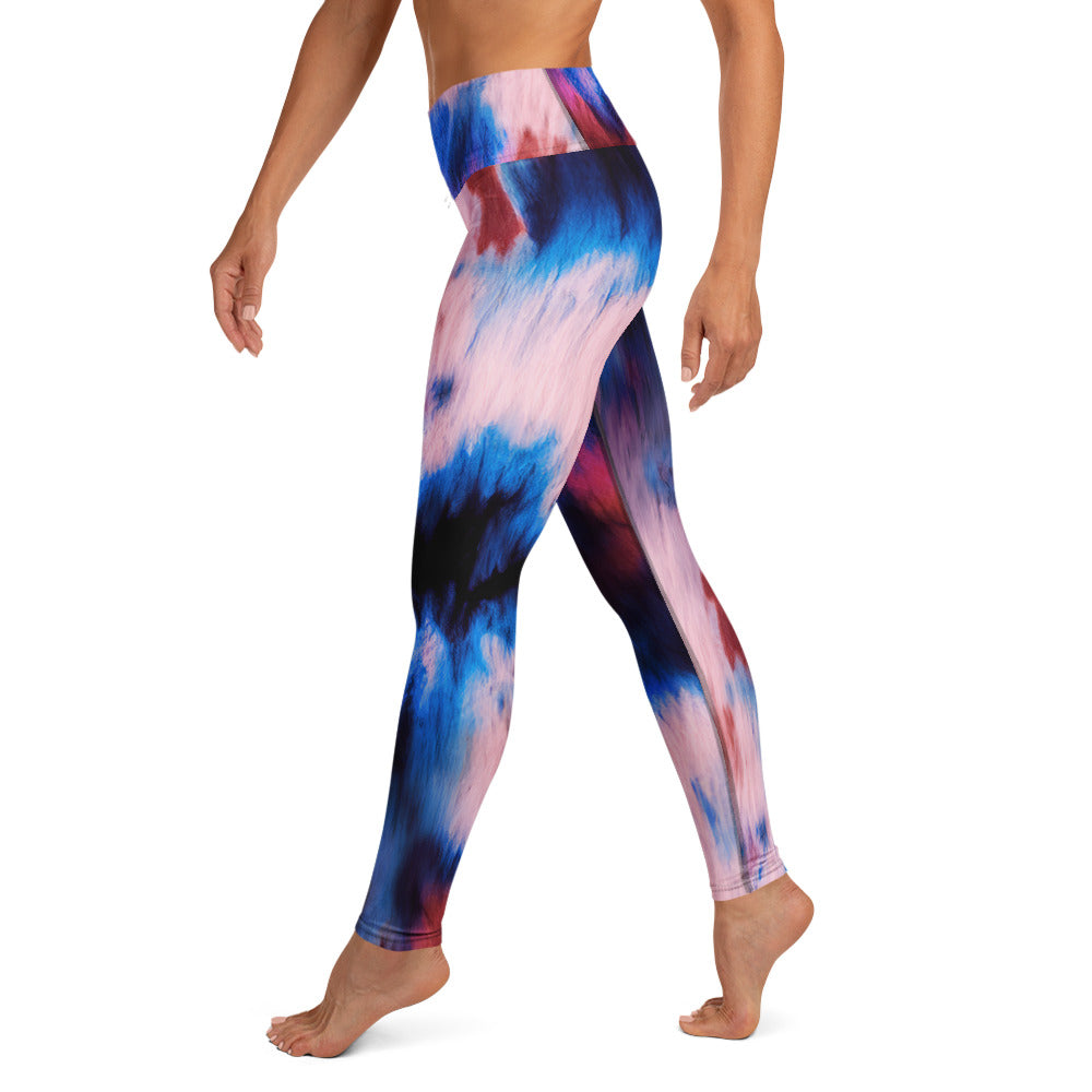Shibori Rose High Waist Leggings