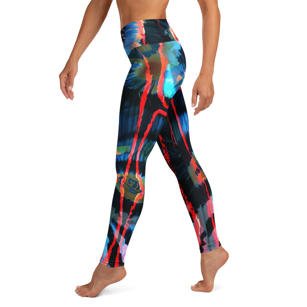 Crimson Contour Petal High Waist Leggings