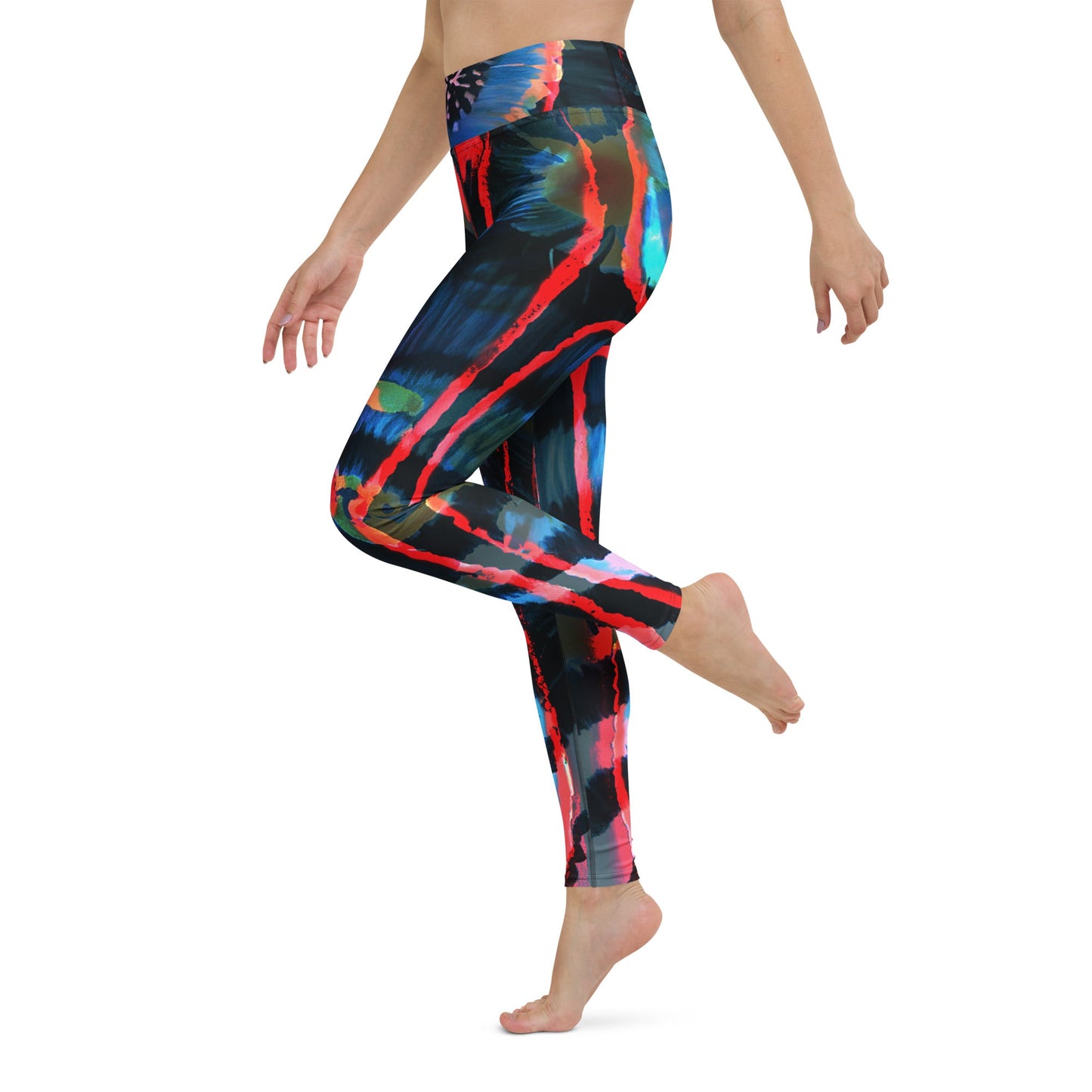 Crimson Contour Petal High Waist Leggings