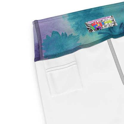 Watercolor Smudge High Waist Leggings