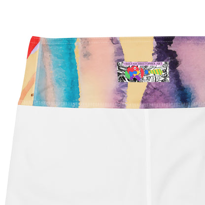 Watercolor Drip High Waist Yoga Leggings