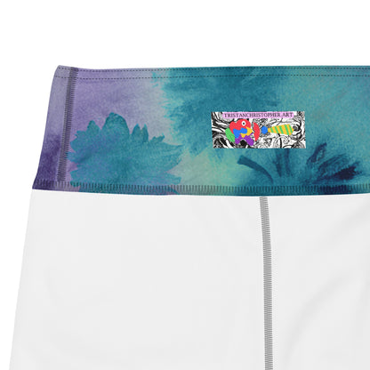 Watercolor Smudge High Waist Leggings