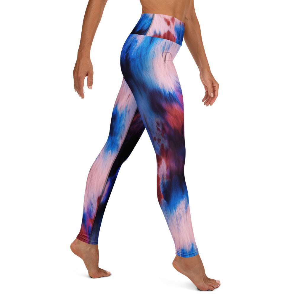 Shibori Rose High Waist Leggings