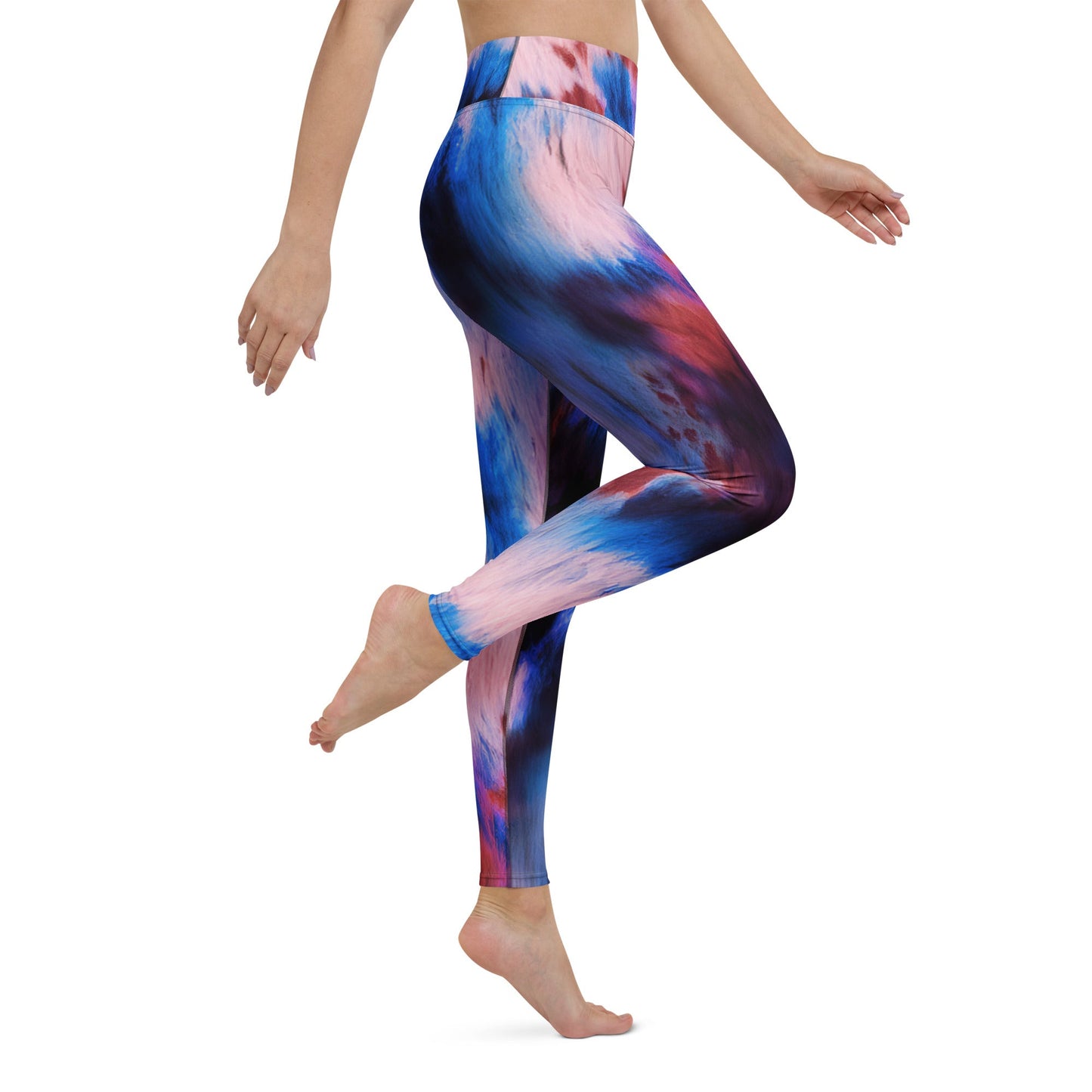 Shibori Rose High Waist Leggings