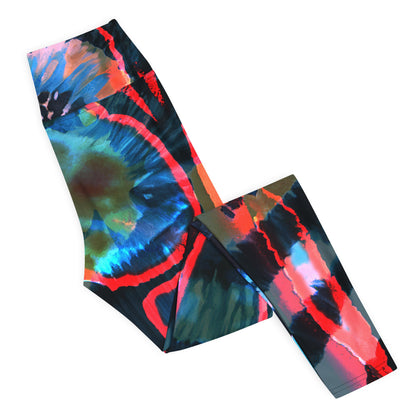 Crimson Contour Petal High Waist Leggings