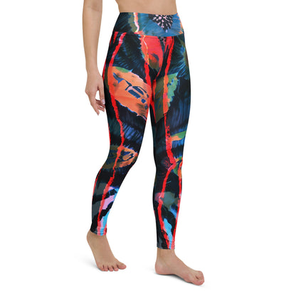 Crimson Contour Petal High Waist Leggings