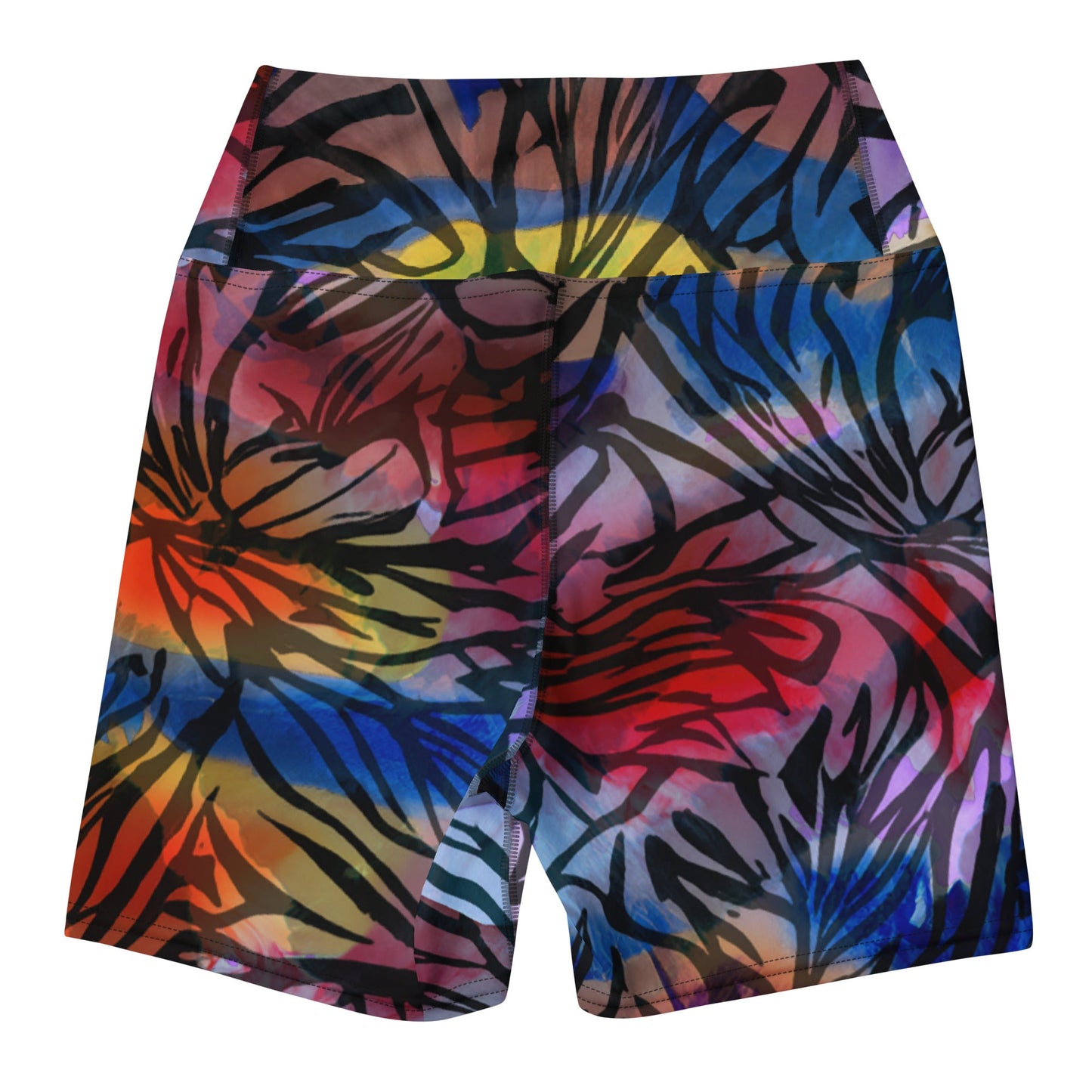 Shibori Animal Print High Waist Shorts