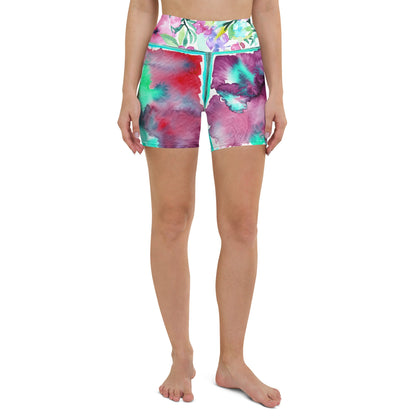 Tha Flow Turq Yoga Shorts