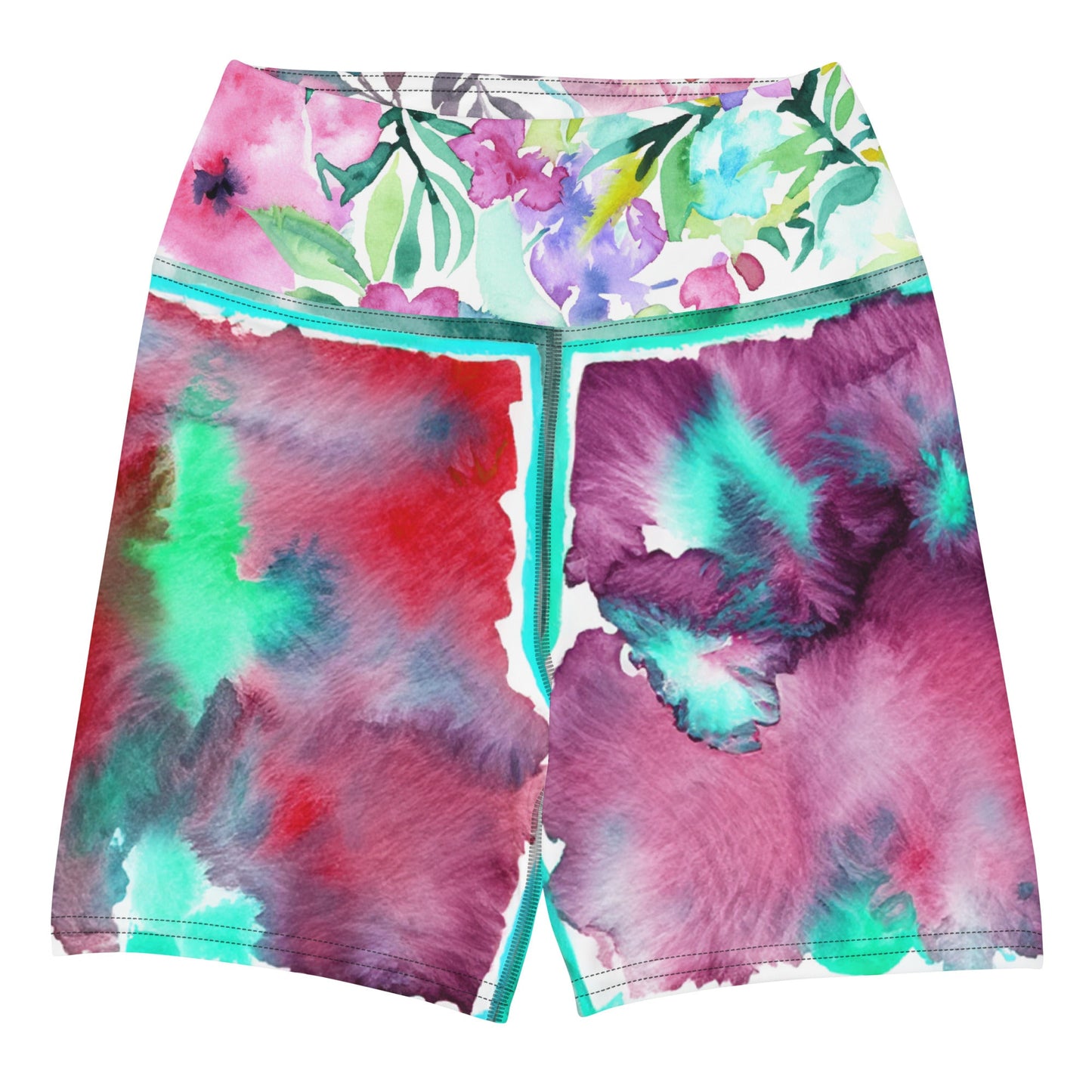 Tha Flow Turq Yoga Shorts