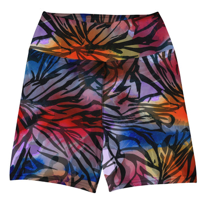 Shibori Animal Print High Waist Shorts