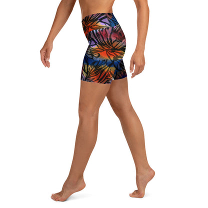 Shibori Animal Print High Waist Shorts