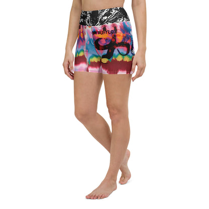 Shattered Dreams Yoga Shorts
