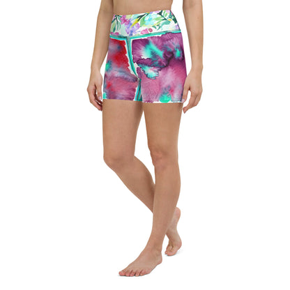 Tha Flow Turq Yoga Shorts