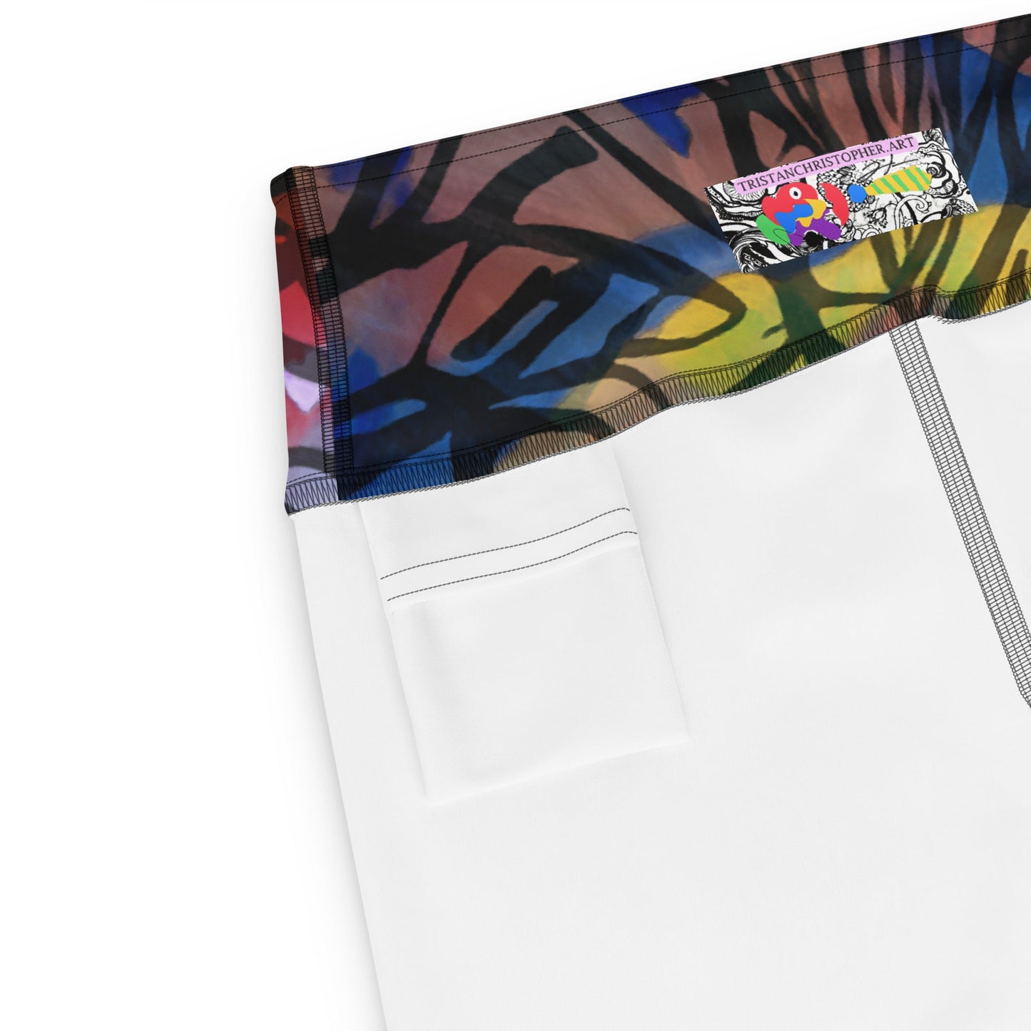 Shibori Animal Print High Waist Shorts