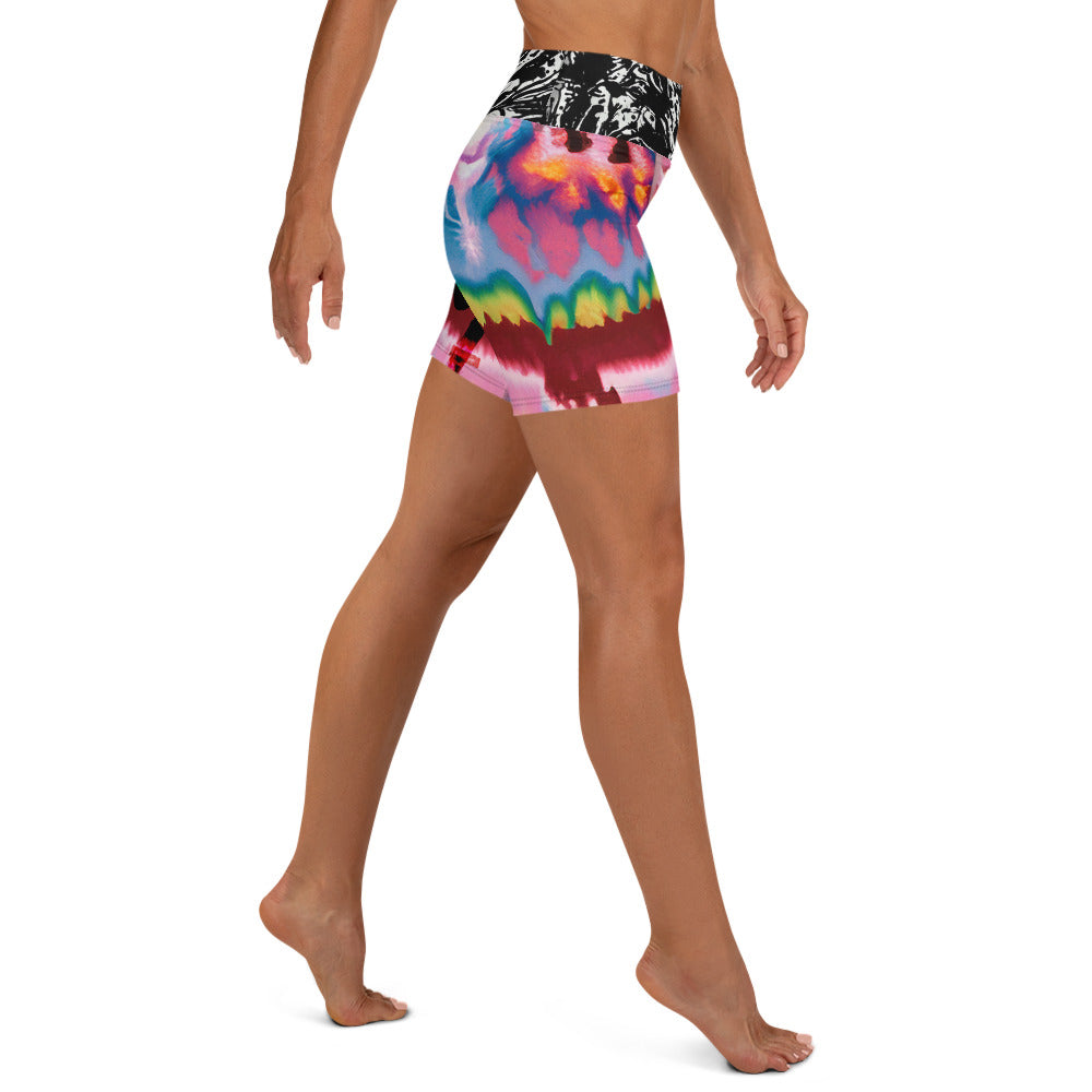 Shattered Dreams Yoga Shorts