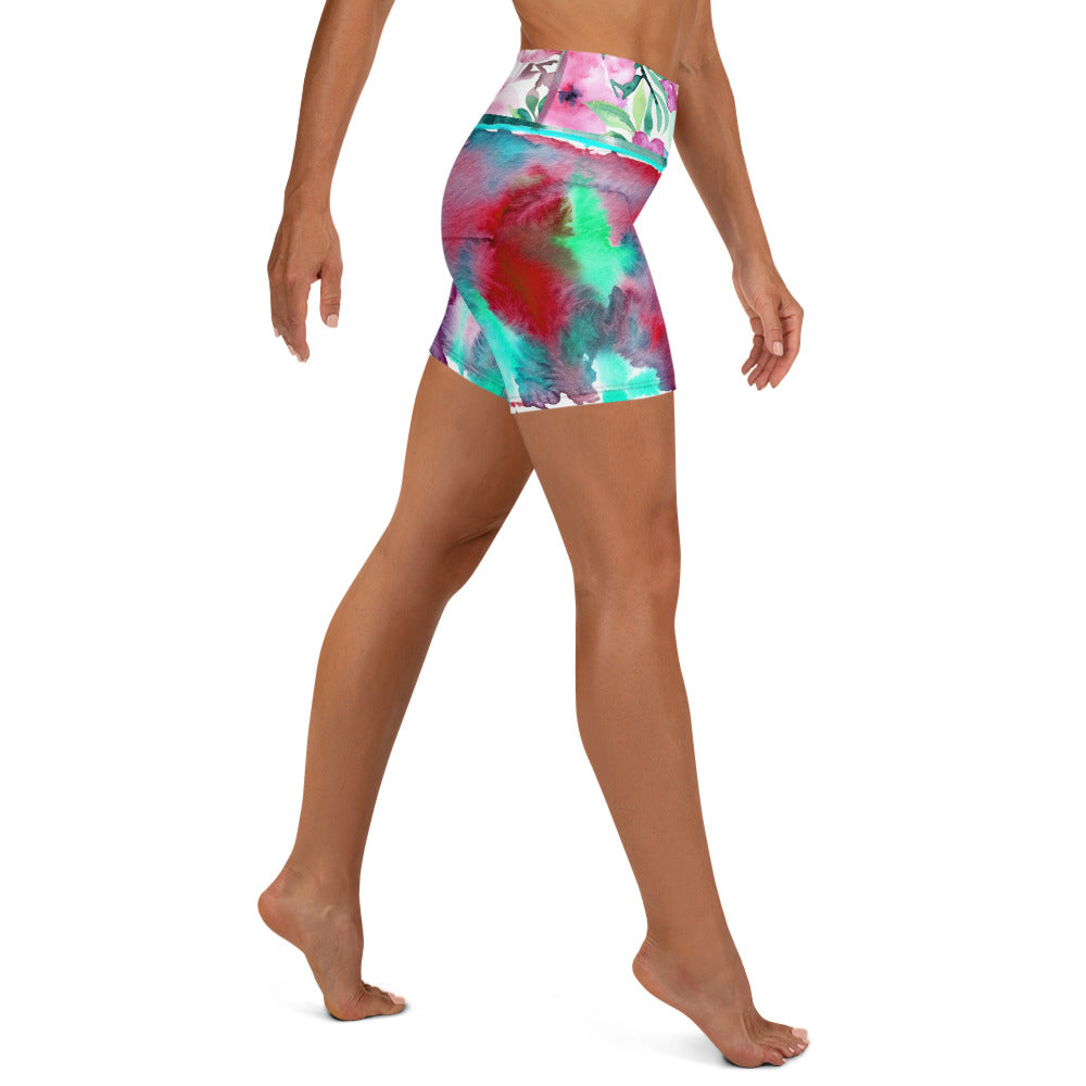 Tha Flow Turq Yoga Shorts