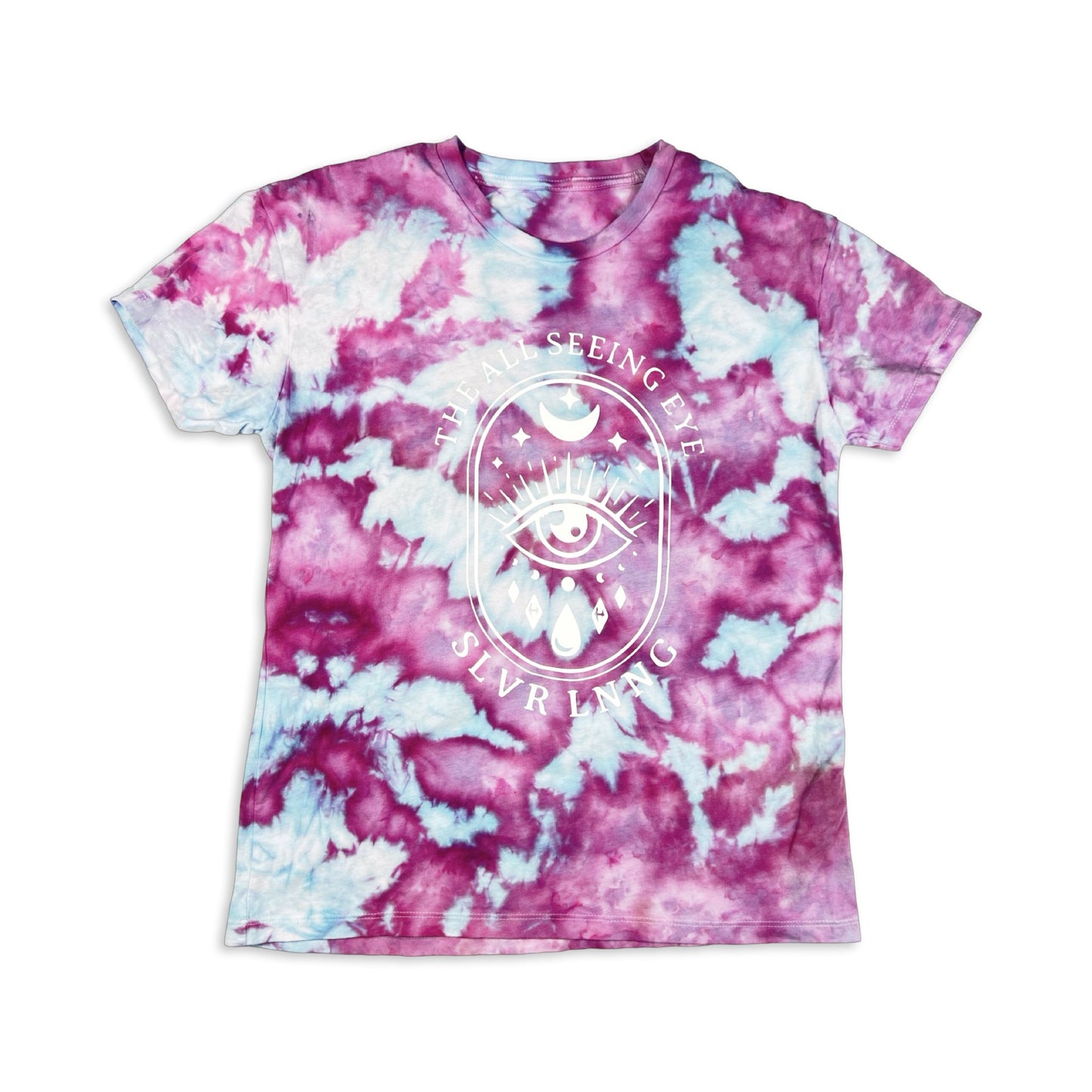 All Seeing Eye - Women’s relaxed Fit Tie-dye T-shirt- Infused With Lapis Lazuli