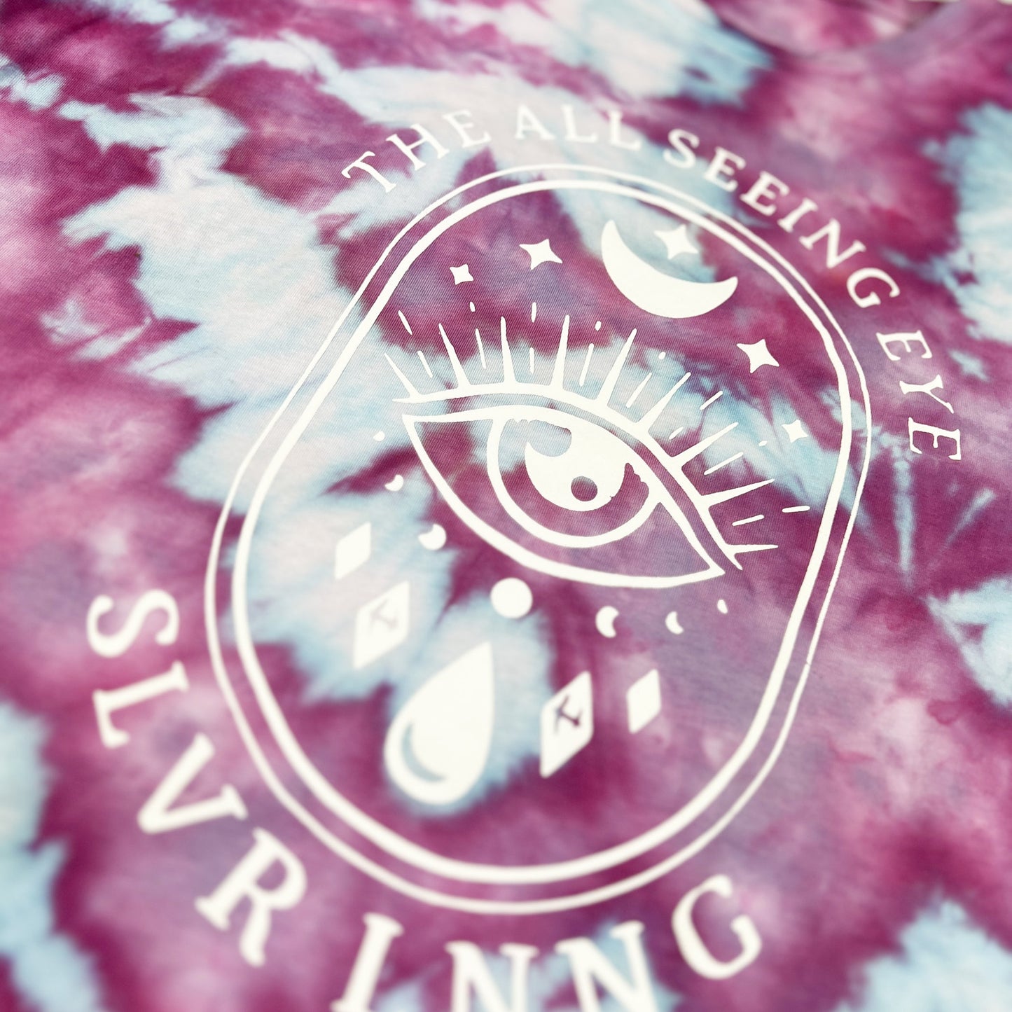 All Seeing Eye - Women’s relaxed Fit Tie-dye T-shirt- Infused With Lapis Lazuli
