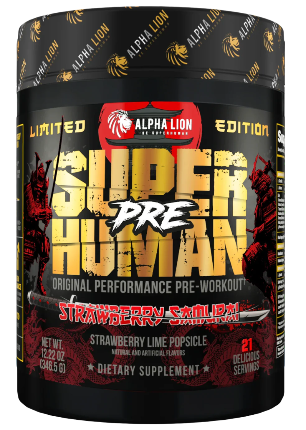 Alpha Lion Superhuman Pre-Workout Powder 21 Servings (42 Half-Servings)