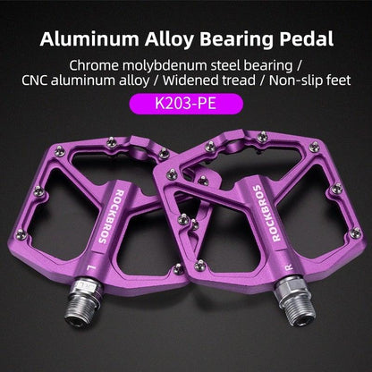 Aluminum Alloy Bicycle Pedals Road Anti-Slip Ultralight Sealed Bearing One-Piece Molding Anti-Oxidation Bike Pedals Mountain Bike Pedals Flat Pedals Nylon Fiber Bicycle Platform Pedals For Road Mountain
