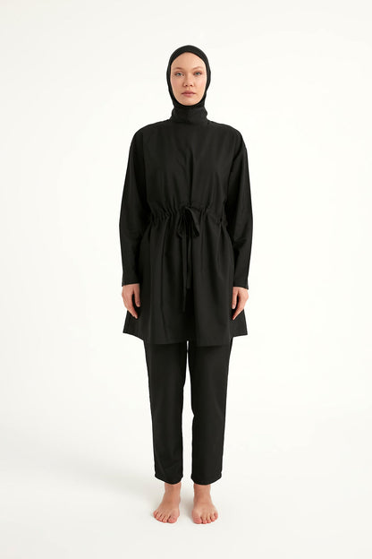 Andalus Full Coverage Burkini Set with Front Ruching A2502-1