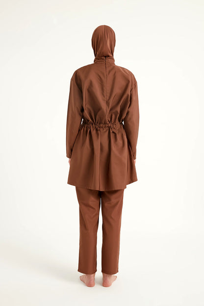 Andalus Full Coverage Burkini Set with Front Ruching A2502-3