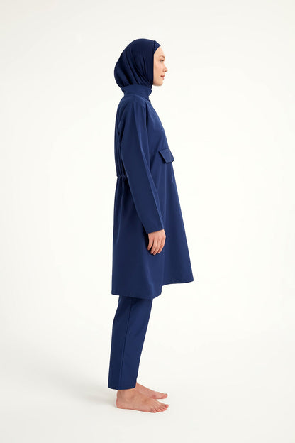 Andalus Navy Full Coverage Burkini Set for Women A2503-2