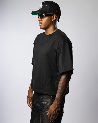 VISIONARY STATEMENT BOXY TEE ( BLACK )