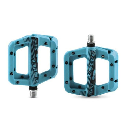 Anti-Vibration Mountain Bike Pedal Anti-Skid Lightweight Nylon Fiber Bicycle Pedal Board High-Strength Anti-Skid Bicycle Pedal New Nylon Fabric Anti Slip Durable Mountain Bike Flat Pedals