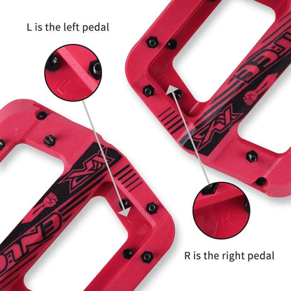 Anti-Vibration Mountain Bike Pedal Anti-Skid Lightweight Nylon Fiber Bicycle Pedal Board High-Strength Anti-Skid Bicycle Pedal New Nylon Fabric Anti Slip Durable Mountain Bike Flat Pedals