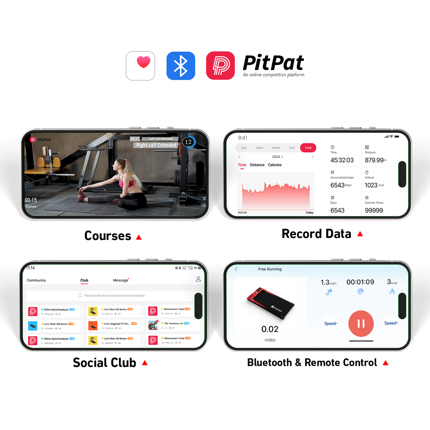 DeerRun Q1 Urban Mini Under-Desk Treadmill with Remote Control