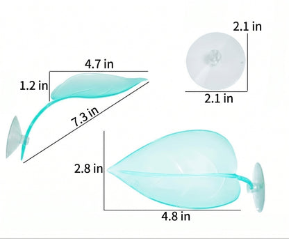 Suction-Cup Leaf Basking Platform & Elevated Perch