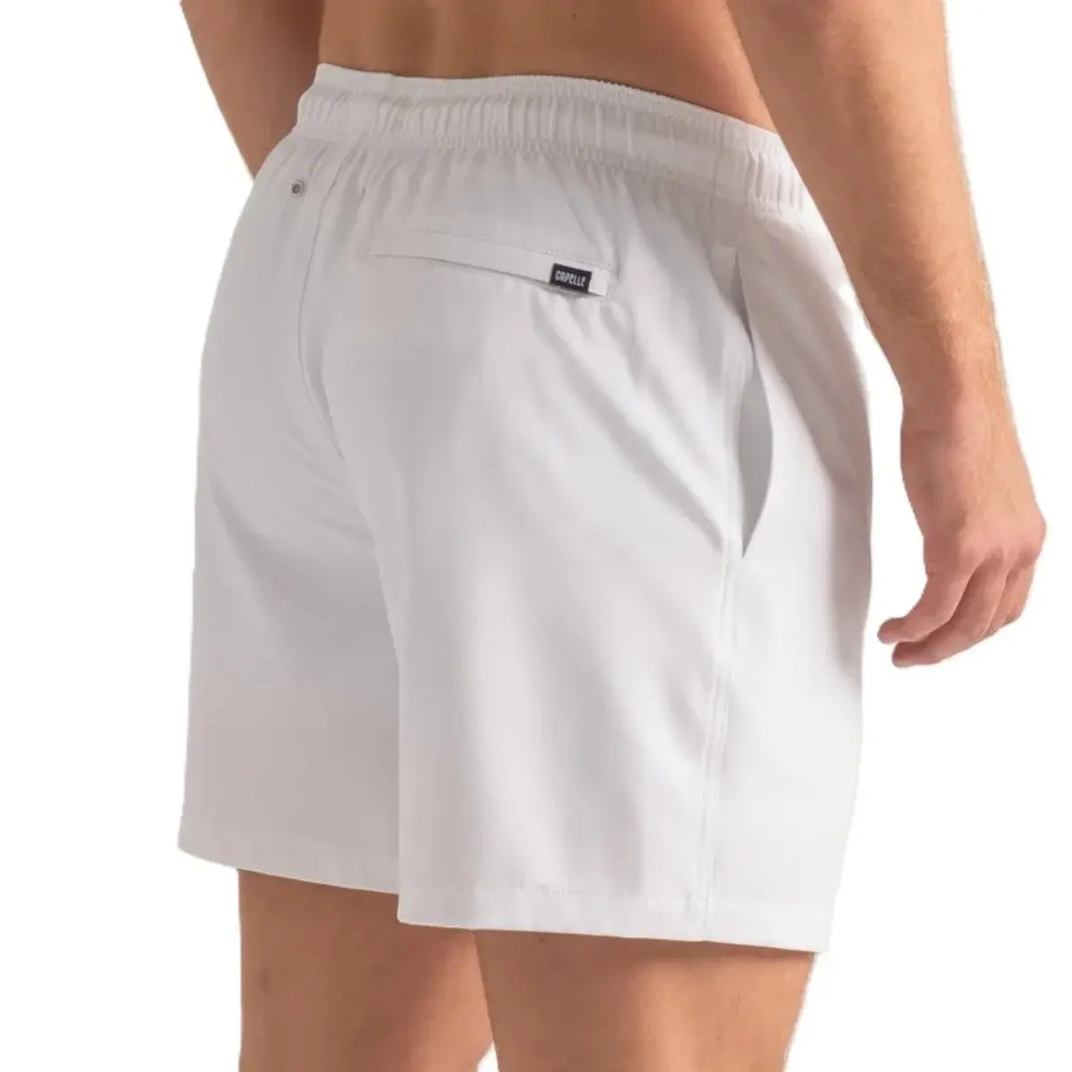 Arctic White Hybrid Short, Compression Lined Swim and Resort Trunk