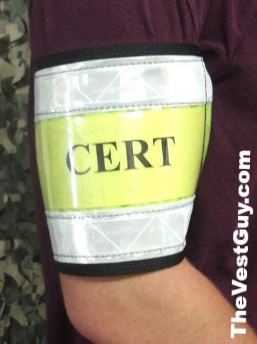 Reflective Armband with placard sleeve