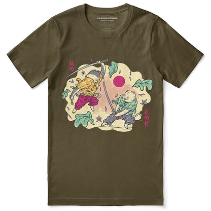 Samurai Cat Fight T-Shirt