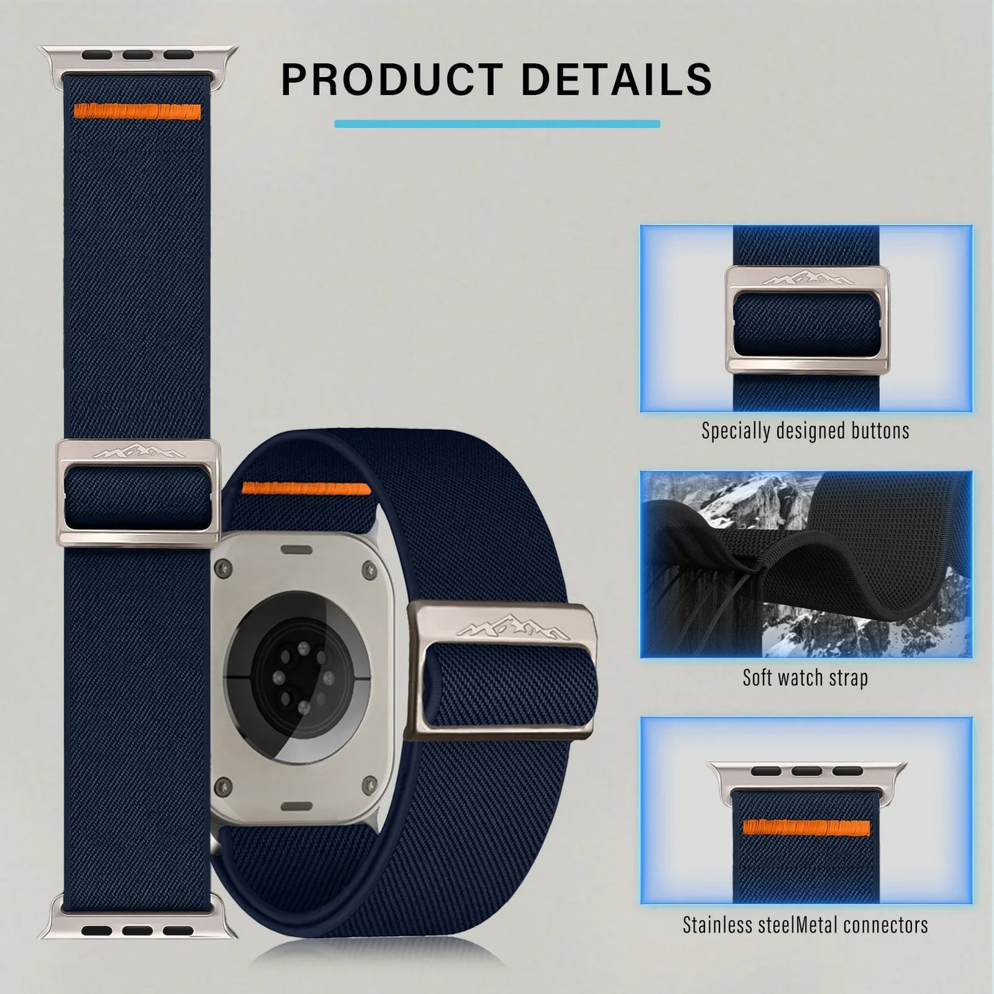 Elastic Apple Watch Armband Series 11/10/9/8/7/6/5/4/ SE / Ultra 1/2/3