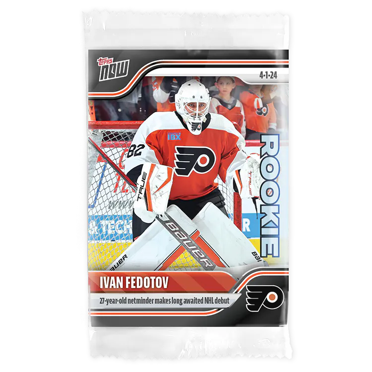 2023 Topps Now Ivan Fedotov #162 Stickers Rookie RC Hockey Card