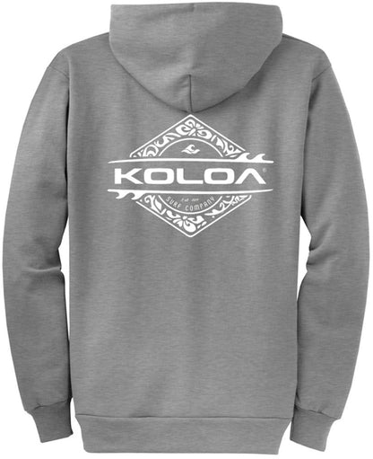 Koloa Diamond Thruster Surfboards Zip Hoodie