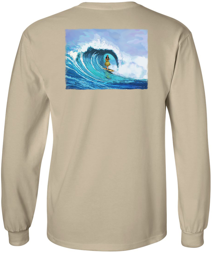 Koloa Hula Barrel Long Sleeve T-Shirt