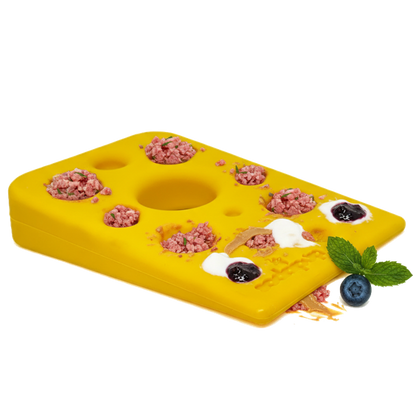 Swiss Cheese Wedge Nylon Dog Chew Toy for Aggressive Chewers | SodaPup