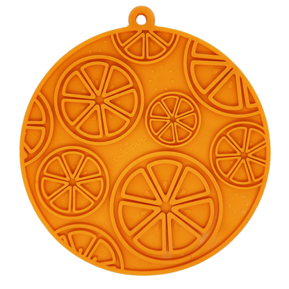 Citrus Design eMat - Enrichment Lick Mat For Dogs and Cats - with Suction Cups | USA Made